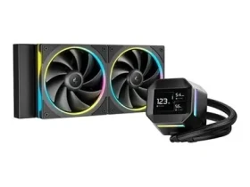 Deepcool LM240 černá / Komplet vodního chlazení / 2x 120mm / ARGB / 2,4" IPS displej (R-LM240-BKDMMC-1)