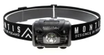 Montis MT001 černá / Čelová svítilna / LED / 3 W / 1200 mAh / USB nabíjení / pohybový senzor (MT001)