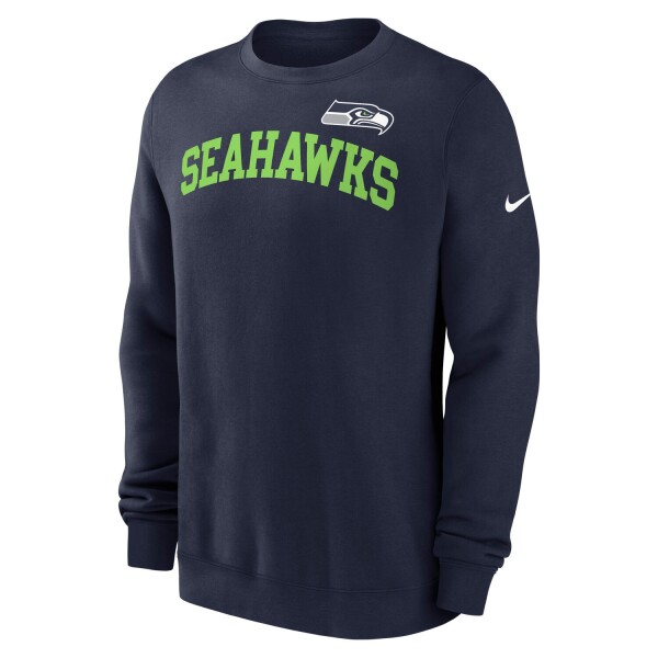 Nike Pánská mikina Seattle Seahawks NFL Wordmark Club Crew Velikost: S