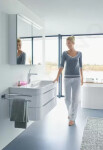 DURAVIT - Happy D.2 Umyvadlo 650x505 mm, s přepadem, s otvorem pro baterii, s WonderGliss, bílá 23186500001