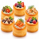 Dortisimo Košíčky z listového těsta slané Vol-au-vent 6 cm (8 ks)