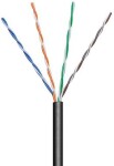 Goobay UTP Cat5e Kabel 4x2 drát 100m šedá / AWG24 / venkovní provedení (4040849571985)