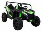 Mamido Dětské elektrické autíčko Buggy UTV Strong 24V nafukovací kola zelené