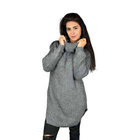 HOSH Pletený jednobarevný rolák CLAIRE Barva: Tmavě šedá