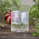 Bloomingville Sklenice na vodu Debra Trees 370 ml, zelená barva, sklo