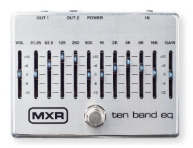 Dunlop MXR M108S 10-Band Equalizer Silver B-Stock