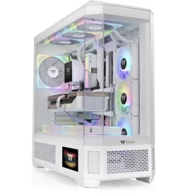 Thermaltake View 600 TG bílá / E-ATX / 2x USB-A 3.0 / 1x USB-C / bez zdroje / průhledná bočnice (CA-11H-00F6WN-00)