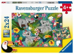 Puzzle Koaly a lenochodi 2x24 dílků