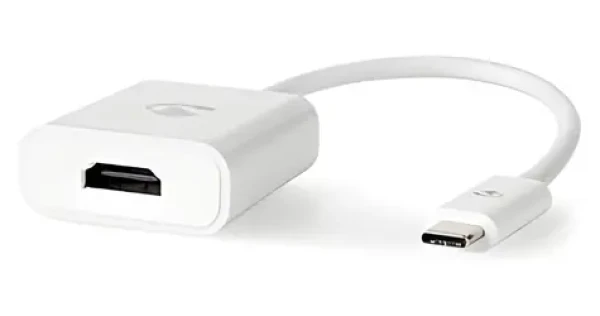 Nedis adaptér USB-C - HDMI bílá / Adaptér / USB 3.2 Gen 1 / 4K 30Hz / 0,2 m (CCGB64651WT02)