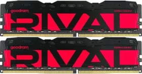 GOODRAM RIVAL Radiant Red / Operační paměť / 16 GB (2x8 GB) / DDR4 / 3200 MHz / CL16 / DIMM (GGRRD4-32L16SA/16GDC)