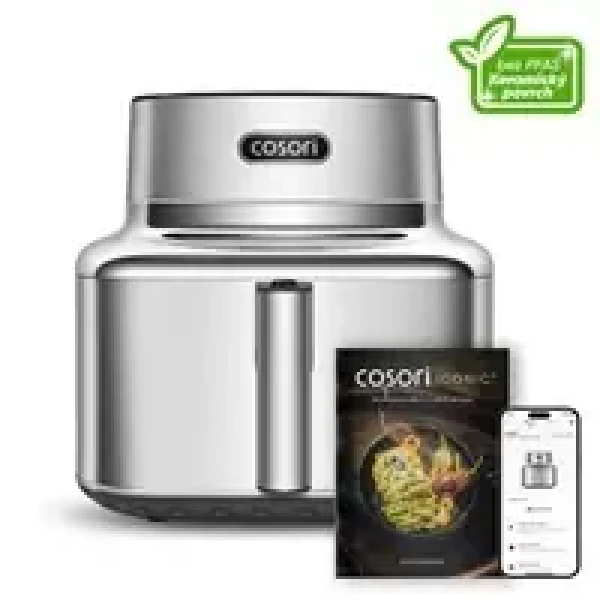 Cosori Iconic Single SMART nerez / Horkovzdušná fritéza / 1725 W / 6.2 L (CAF-SE601S-CEU)