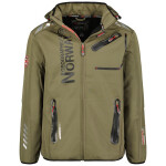 Geographical Norway Softshellová bunda Royaute DB 068 M WY1997H/GN-Kaki / Black s