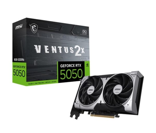 MSI VGA NVIDIA GeForce RTX 5050 8G VENTUS 2X OC, RTX 5050, 8GB GDDR6, 3xDP, 1xHDMI EDF_2648730