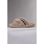 Domácí pantofle Ful Cross Strap W FW0FW07551 ABO Béžová - Tommy Hilfiger béžová 41/42