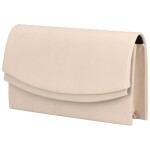 Koženkové psaníčko s elegantní klopou Cinop, béžová