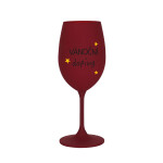 VÁNOČNÍ DOPING - bordo sklenice na víno 350 ml