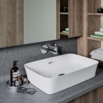 IDEAL STANDARD - Ipalyss Umyvadlo na desku, 55x38 cm, s přepadem, matná bílá E2078V1
