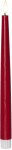 STAR TRADING LED svíčka Flamme Slim Red 28 cm – set 2 ks + dálkový ovladač, červená barva, vosk
