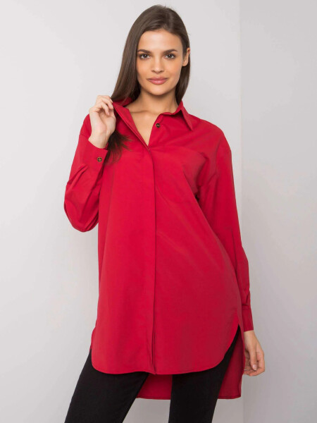 Dámská košile EM KS 005.34 Tmavě červená - Exmoda tmavě červená one size