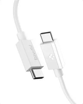 Spigen ACA08717 Essential USB-C na USB-C 60W kabel 1m bílá / USB 2.0 (ACA08717)