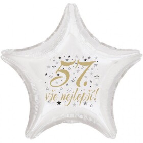 57. narozeniny balónek hvězda Balonky.cz 57. narozeniny balónek hvězda Balonky.cz