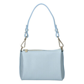Trendy dámská kožená crossbody kabelka Inka, modrá