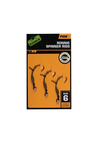 FOX Návazec Ronnie Spinner Rig Velikost 6 3ks (CCR189)