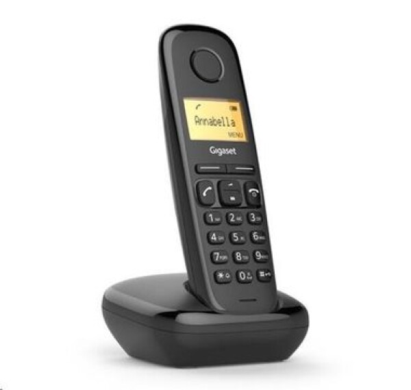 Gigaset A170 černá / DECT bezdrátový telefon / LCD displej (S30852-H2802-R601)