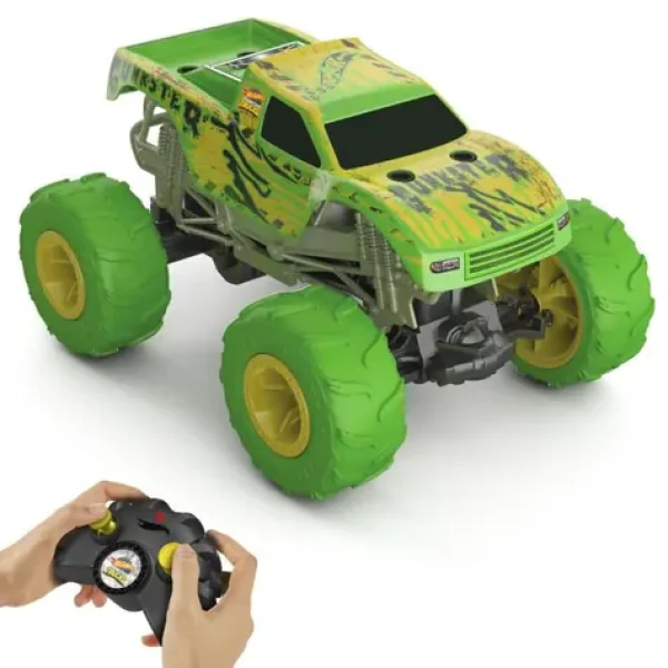 Mattel Hot Wheels RC Monster Trucks Gunkster svítící ve tmě