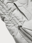 Světle šedá dámská zimní bunda se stahovacími boky S'west (R8295-26) odstíny šedé XL (42)