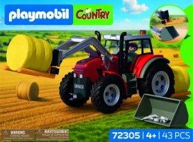 PLAYMOBIL Country 72305 Velký traktor s balíky sena