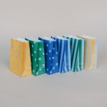 Eulenschnitt Papírový sáček Stripes and Dots 21 × 15 cm – set 6 ks, multi barva, papír
