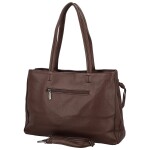 Módní dámská koženková kabelka na rameno Coveri Temari, coffee
