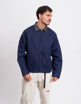 Gramicci Japanese Denim Trucker Jacket Rinsed Indigo L