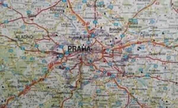 AKN 7602 ČR 1:400 000 nástěnná mapa