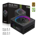 Gamemax RGB PRO 750G / Zdroj / ATX / 750W / 80 Plus Gold / RGB / plně modulární (RGB PRO 750G)