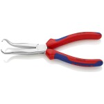 Knipex 38 91 200 pro elektroniku a jemnou mechaniku ploché jehlové kleště 45° zahnuté vanadová elektrikářská ocel 200 mm