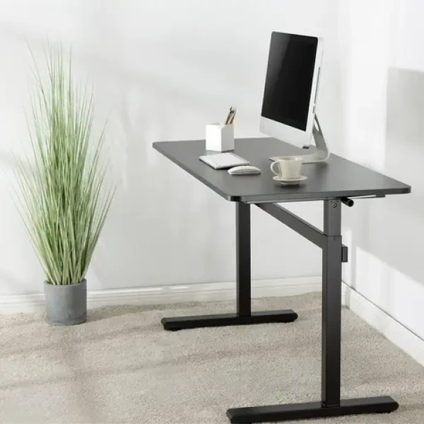 LogiLink Nastavitelný stůl sit-stand černá / Stůl / výška 700–1170 mm / nosnost 40 kg (EO0027)