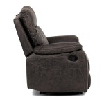 TV a relaxační křeslo s manuálním ovládáním, potah coffee látka v dekoru vintage