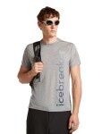 ICEBREAKER Mens Mer 125 Cool-Lite Sphe SS Tee IB Vert, Metro Hthr velikost: XXL