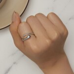 Stříbrný prsten Royal Snake, stříbro 925/1000, had, nastavitelná Stříbrná