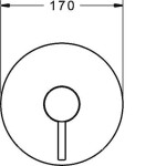 HANSA - Vantis Style Sprchová baterie pod omítku, chrom 82619077