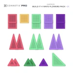 Connetix Connetix PRO Build It 4 Ways - Magnetická Stavebnice květiny 21 ks