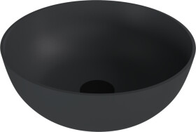 POLYSAN - BANERA ROUND umyvadlo na desku, litý mramor, průměr 39cm, antracit mat 14337.51