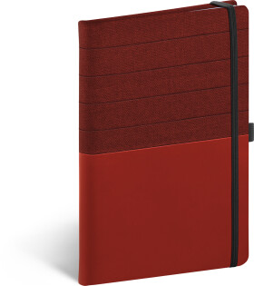 Presco Notes Skiver červenovínový, linkovaný, 13 × 21 cm