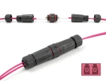 DeLock Optická spojka LC Duplex voděodolná / Spojka / OM4 Multimode (87879)