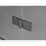 MEXEN/S - Lunar L sprchové dveře křídlové levé 70 cm, transparent, grafit kartáčovaná 834L-070-000-66-00-L