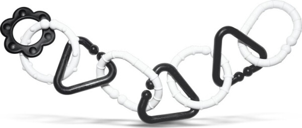 Plastový řetěz černobílý 8 tvarů
