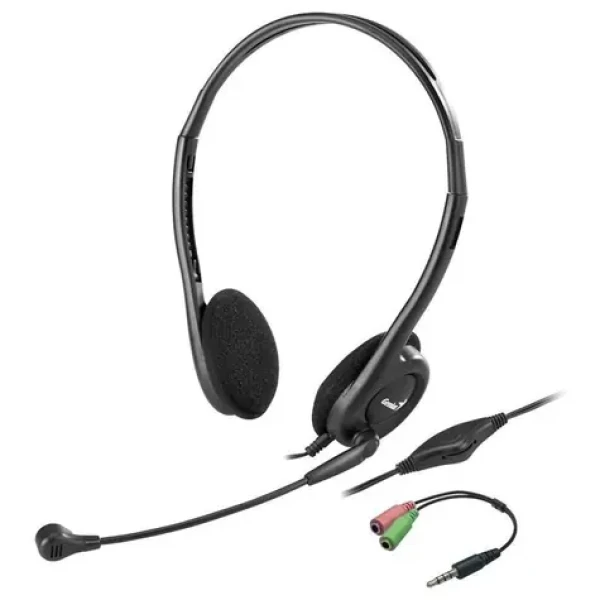 GENIUS headset HS-200C / 2x 3.5 jack + redukce na Single Jack (31710151104)