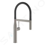 GROHE - Essence Dřezová baterie s flexibilním ramenem s přepínačem, kartáčovaný Hard Graphite 30294AL0